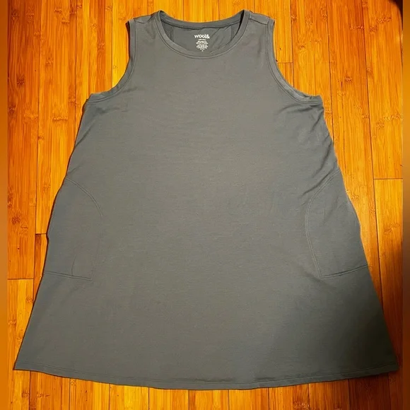Wool& Sierra Tank Dress Blue Size 2X - Picture 4 of 14